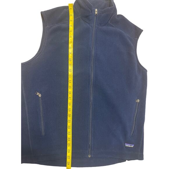 PATAGONIA 25185 Synchilla Fleece Vest Waistcoat Jacket Recycled Material Blue XL - Picture 4 of 7